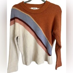 Madewell Multicolor Striped Crew Neck Sweater